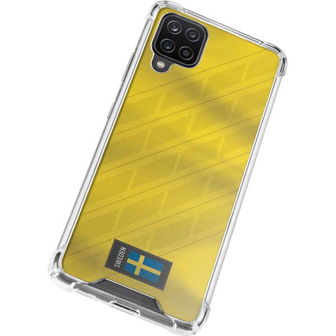 Sweden Soccer Flag Galaxy A12 Clear Case